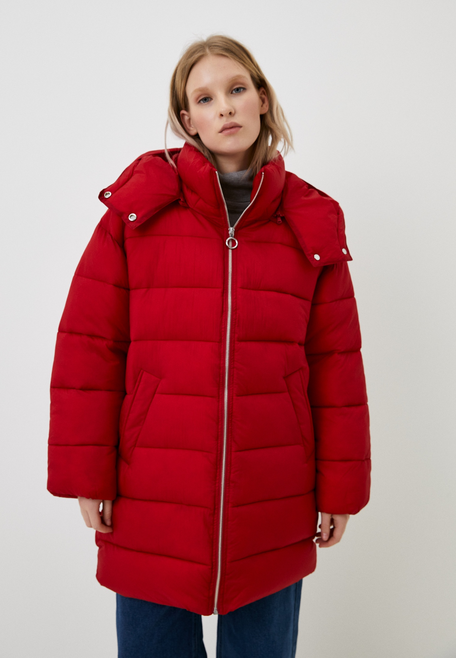 Пуховик United Colors of Benetton, цвет: красный, RTLADB356701 — купить ...