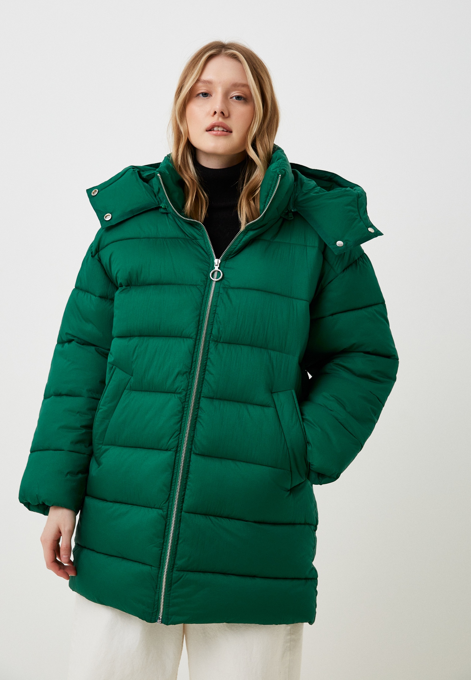 Куртка утепленная United Colors of Benetton, цвет: зеленый ...