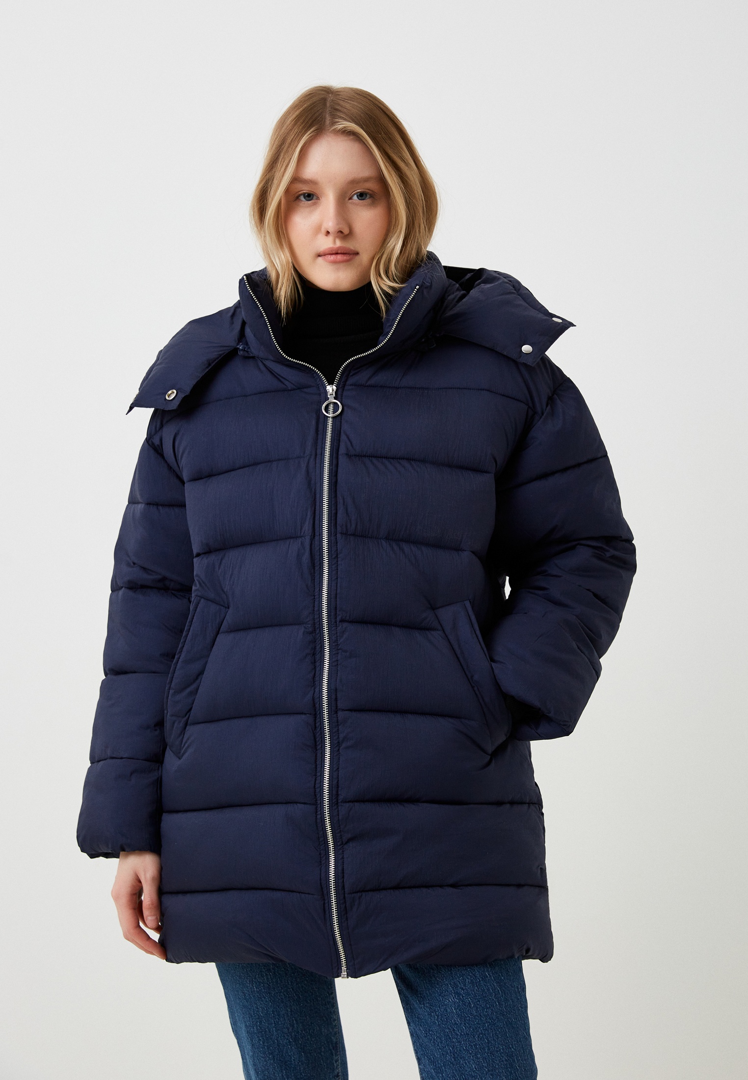 Пуховик United Colors of Benetton, цвет: синий, RTLADB357101 — купить в ...