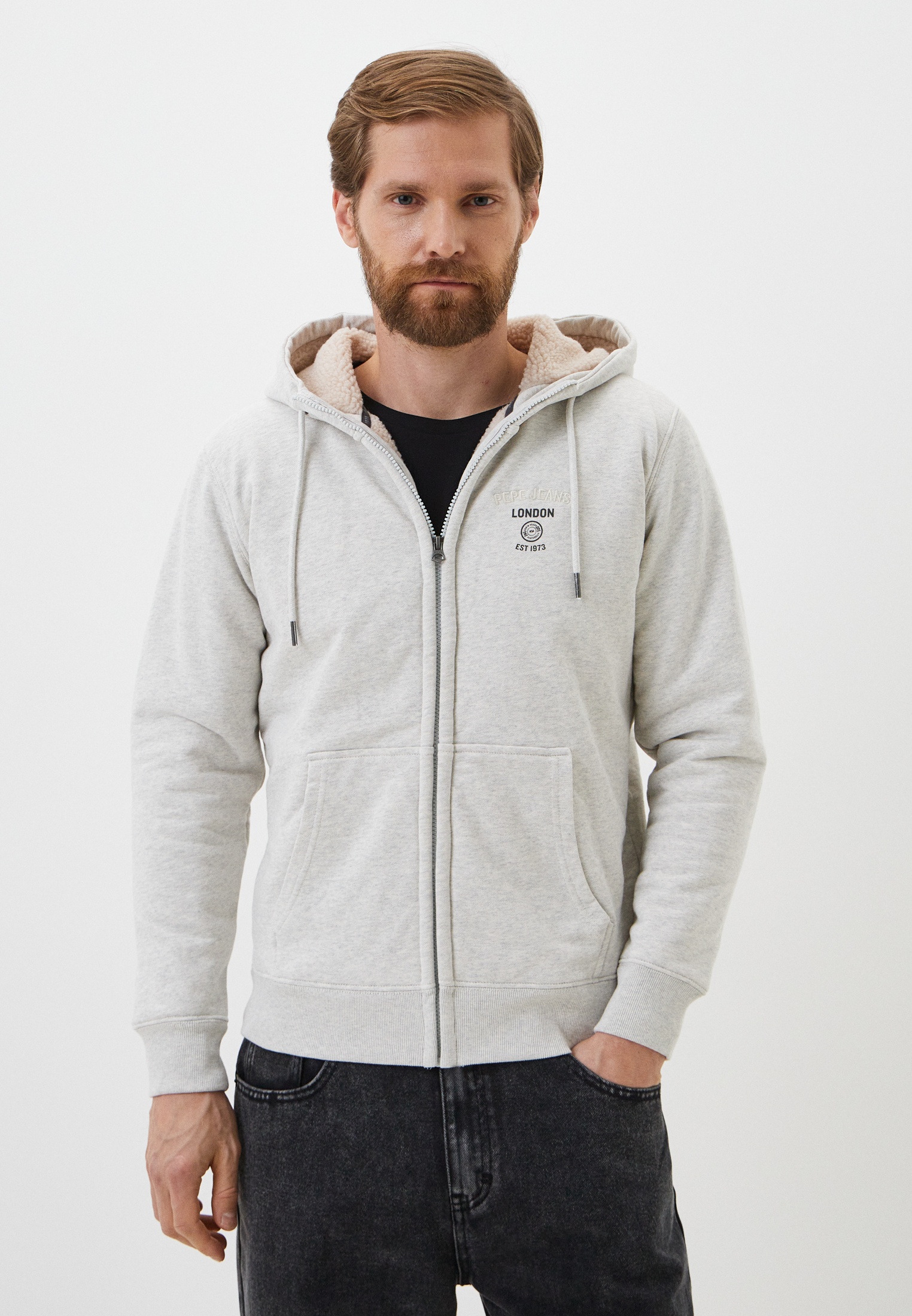 Толстовка Pepe Jeans, цвет: серый, RTLADB434001 — купить в интернет ...