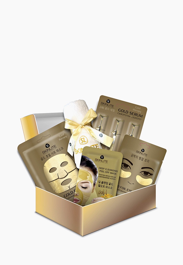 Набор для ухода за лицом Skinlite BEAUTY BOX "МАГИЯ ЗОЛОТА" , цвет ...