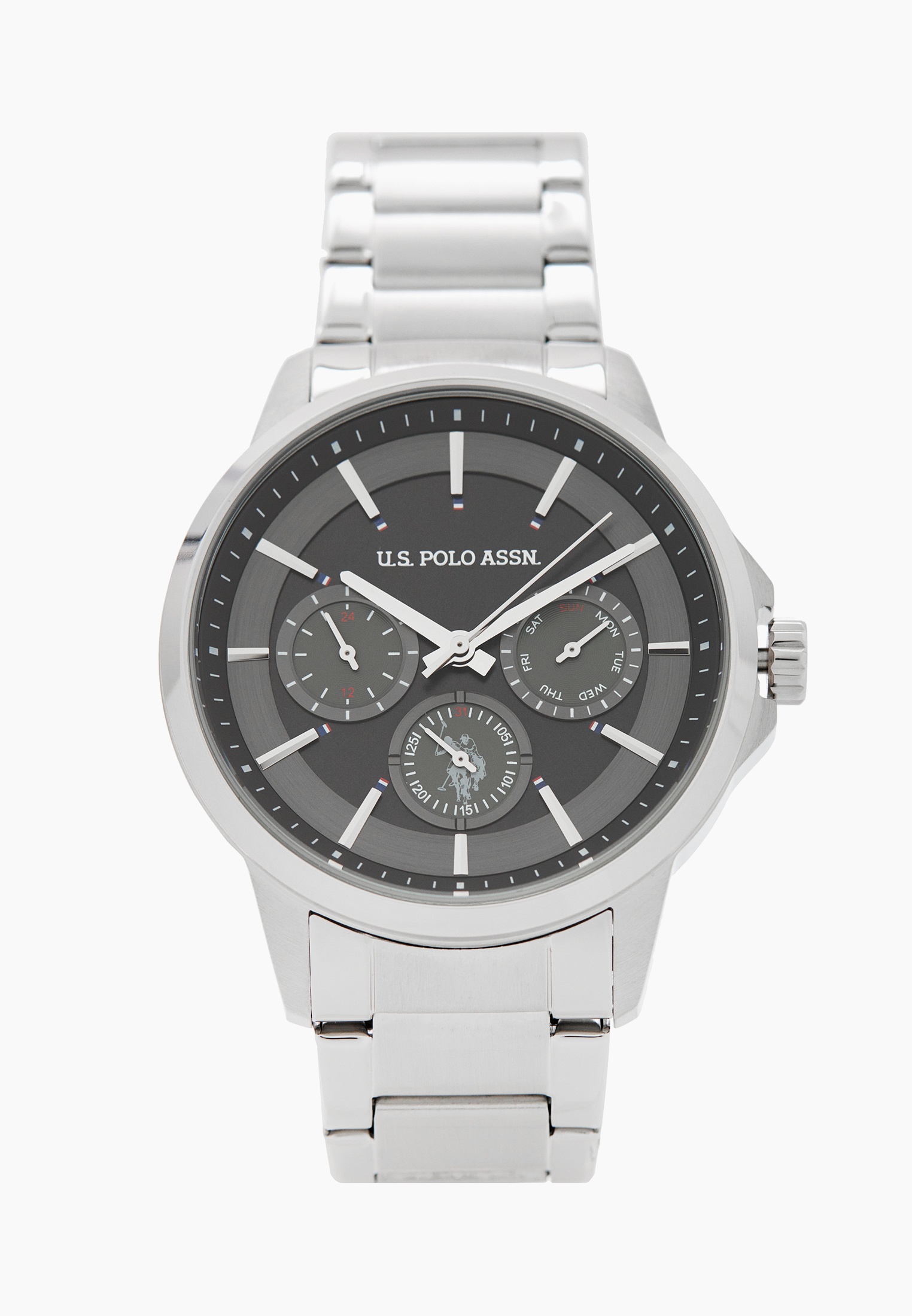 Часы U.S. Polo Assn. USPA1000-02, цвет: серебряный, RTLADB827201 ...