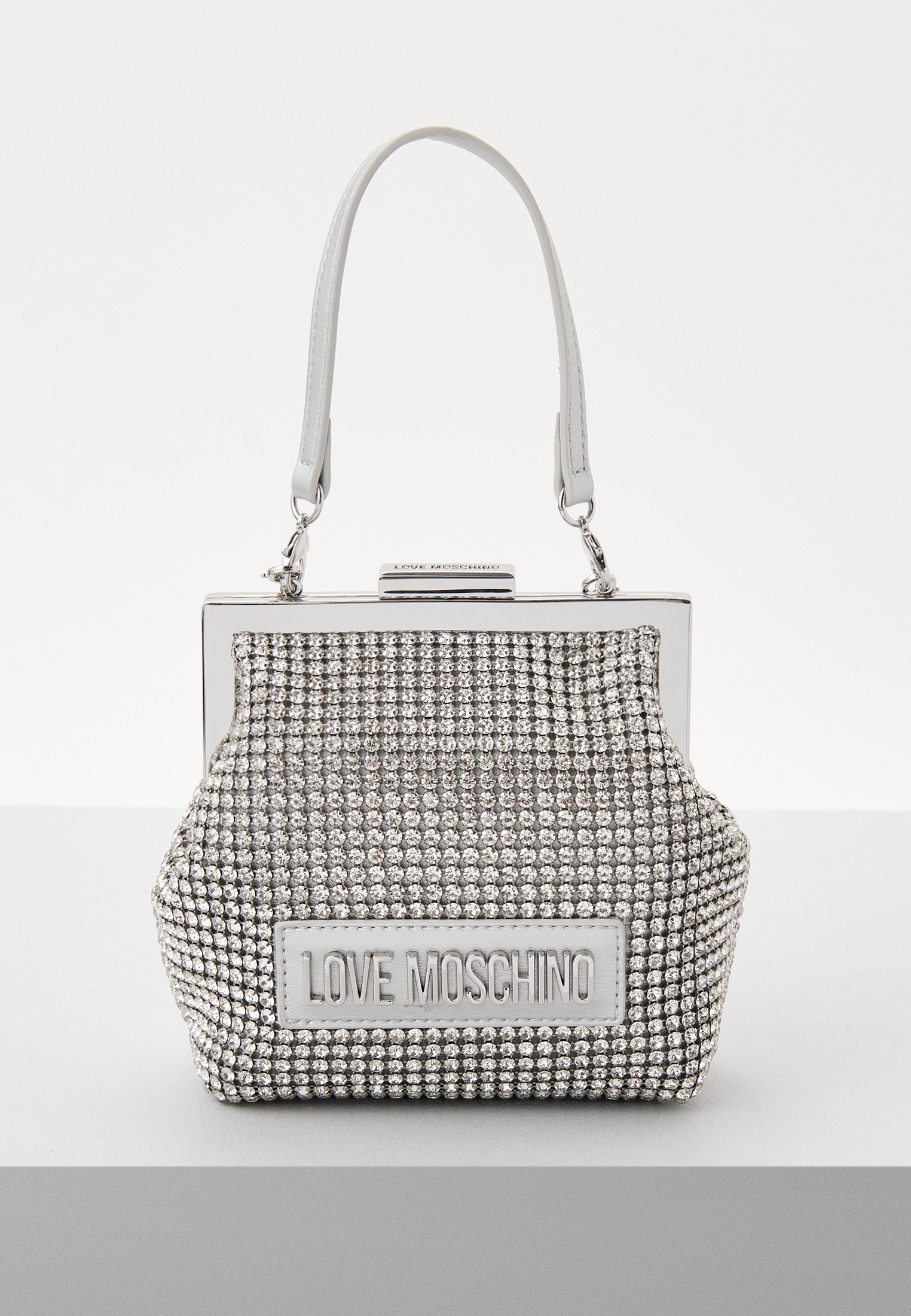 Клатч Love Moschino, цвет: серебряный, RTLADB901201 — купить в интернет ...