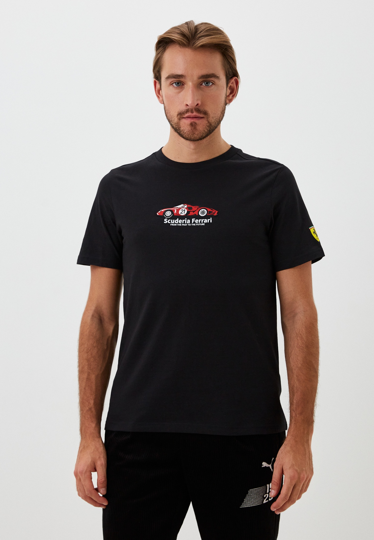Футболка PUMA Ferrari Race Graphic Tee 1 PUMA Black, цвет: черный ...