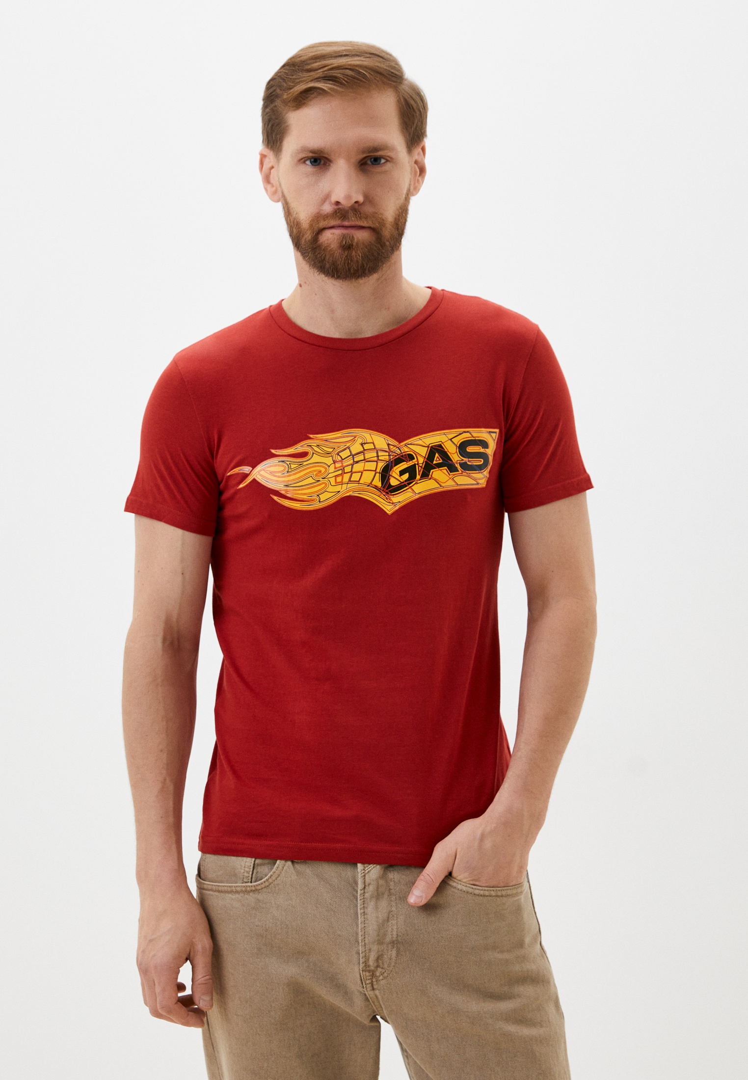 Футболка Gas, цвет: красный, RTLADC665701 — купить в интернет-магазине ...