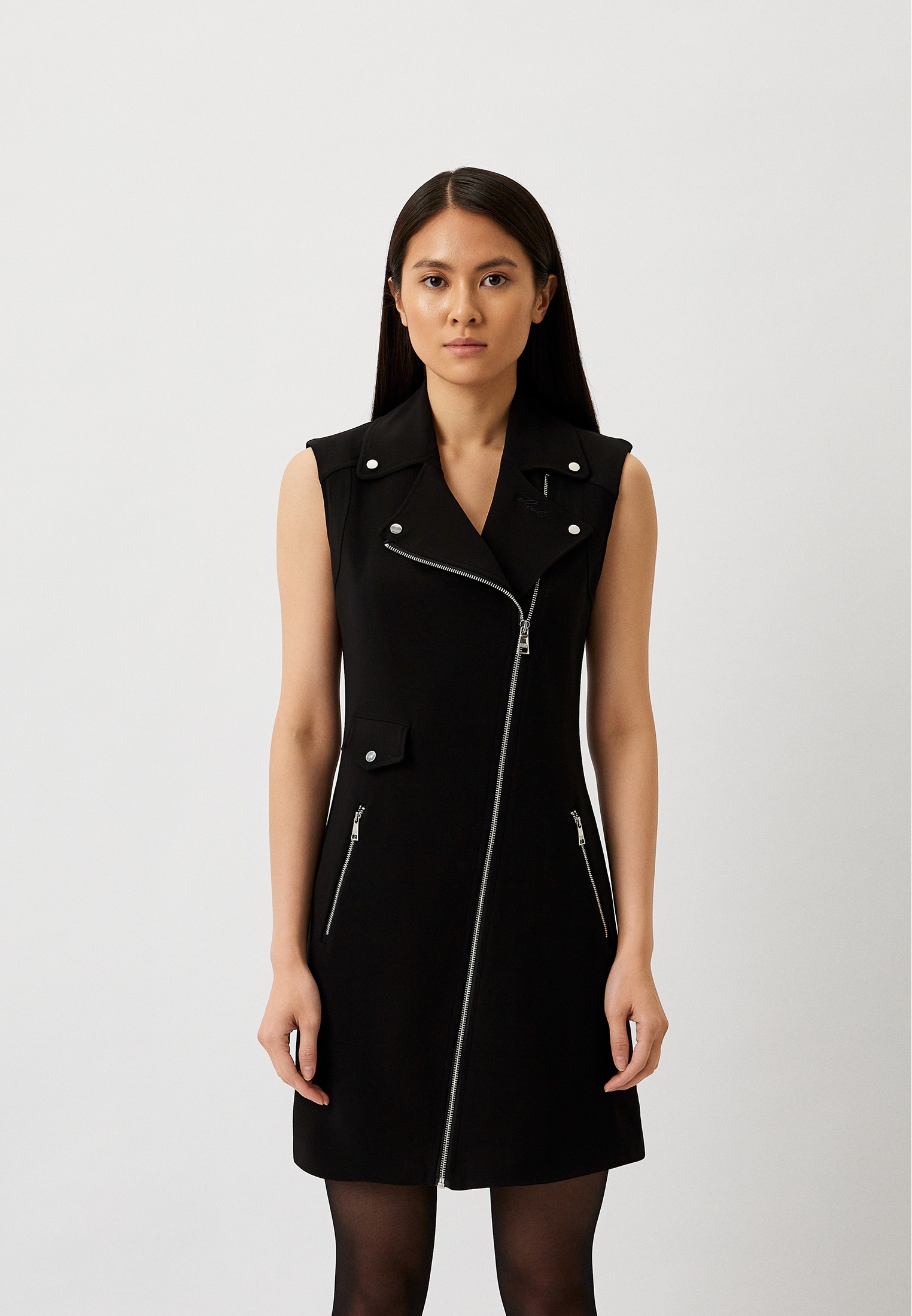 Платье Karl Lagerfeld, цвет: черный, RTLADC677501 — купить в интернет ...