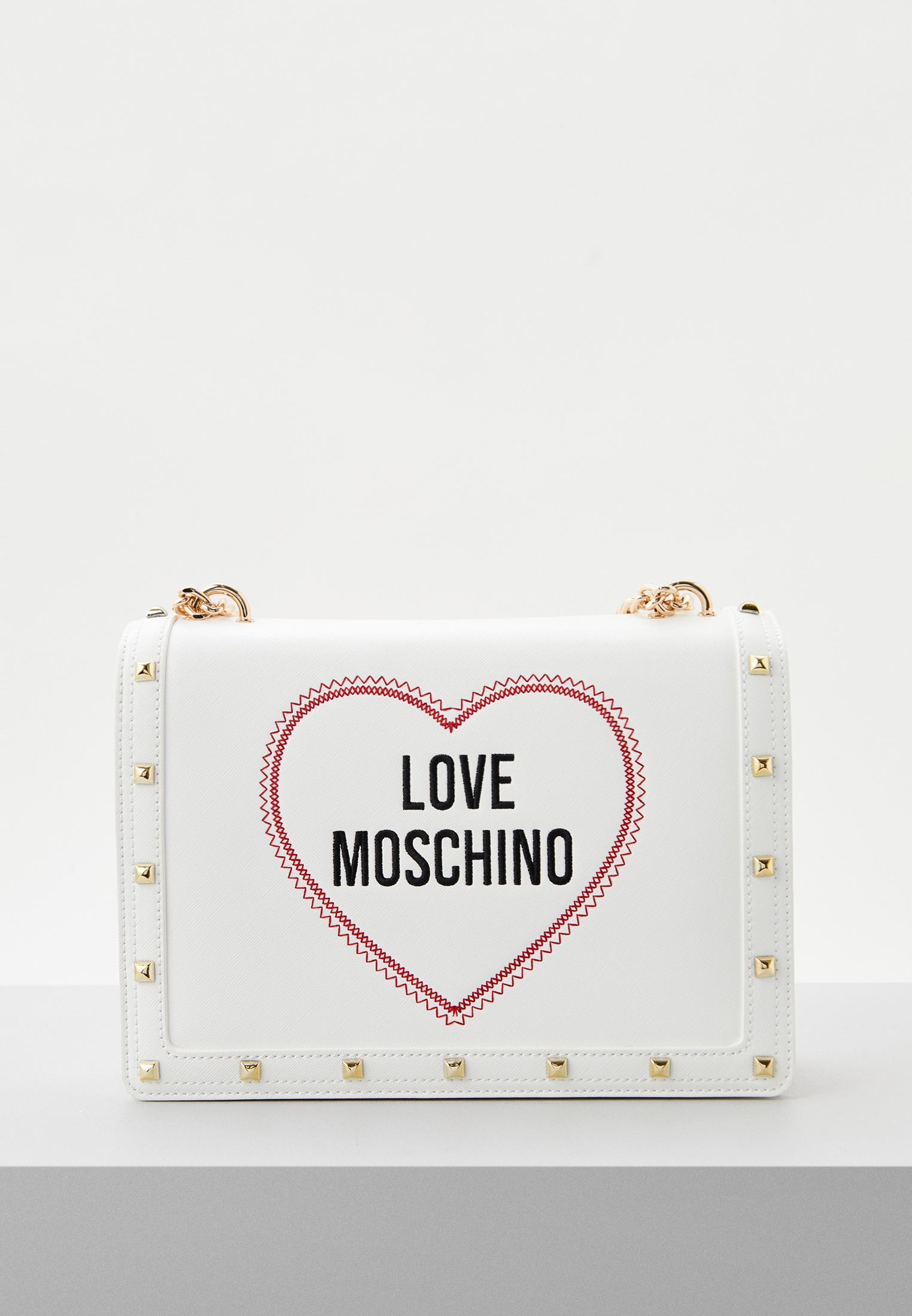 Сумка Love Moschino, цвет: белый, RTLADC703201 — купить в интернет ...