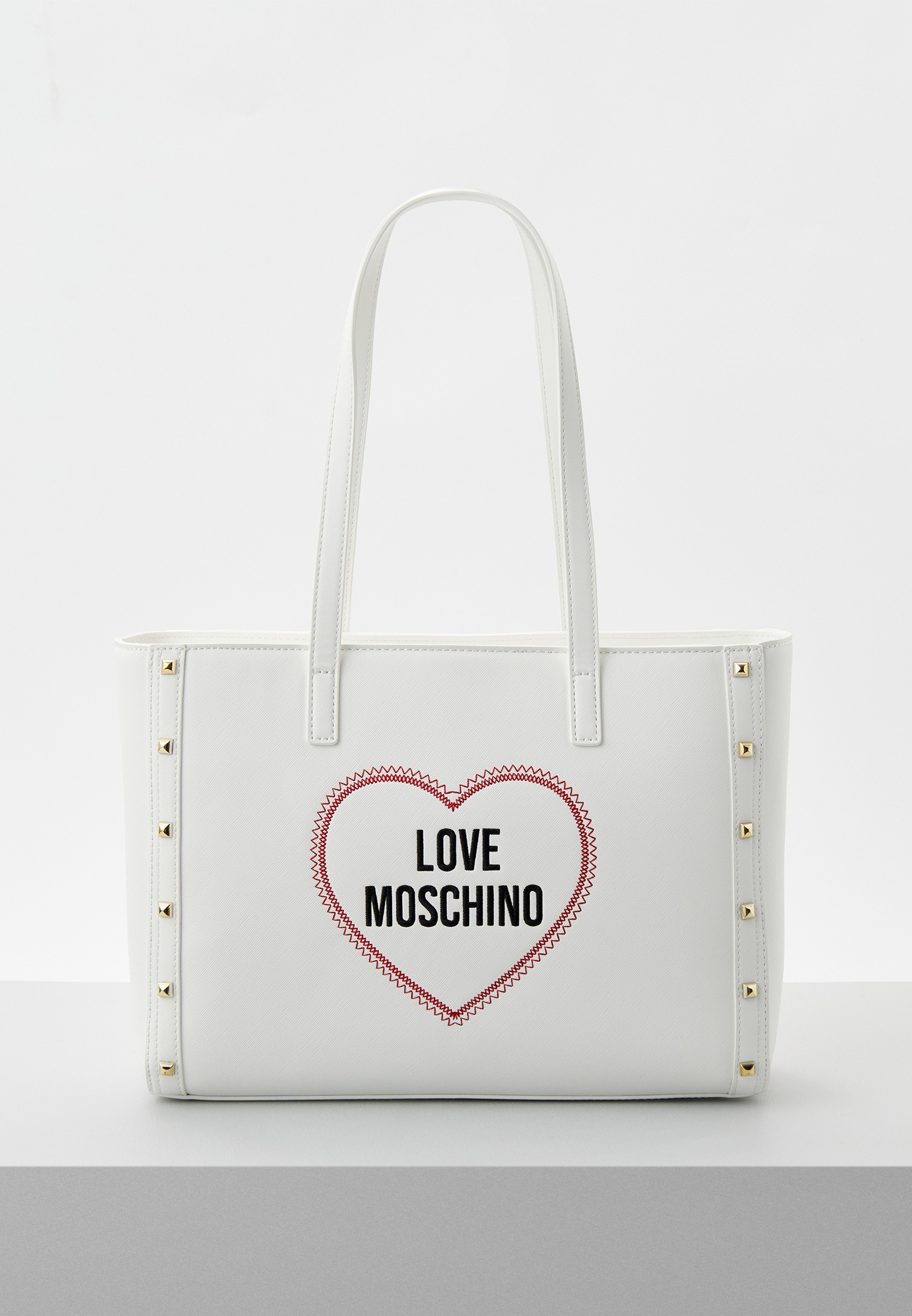 Сумка Love Moschino, цвет: белый, RTLADC703501 — купить в интернет ...