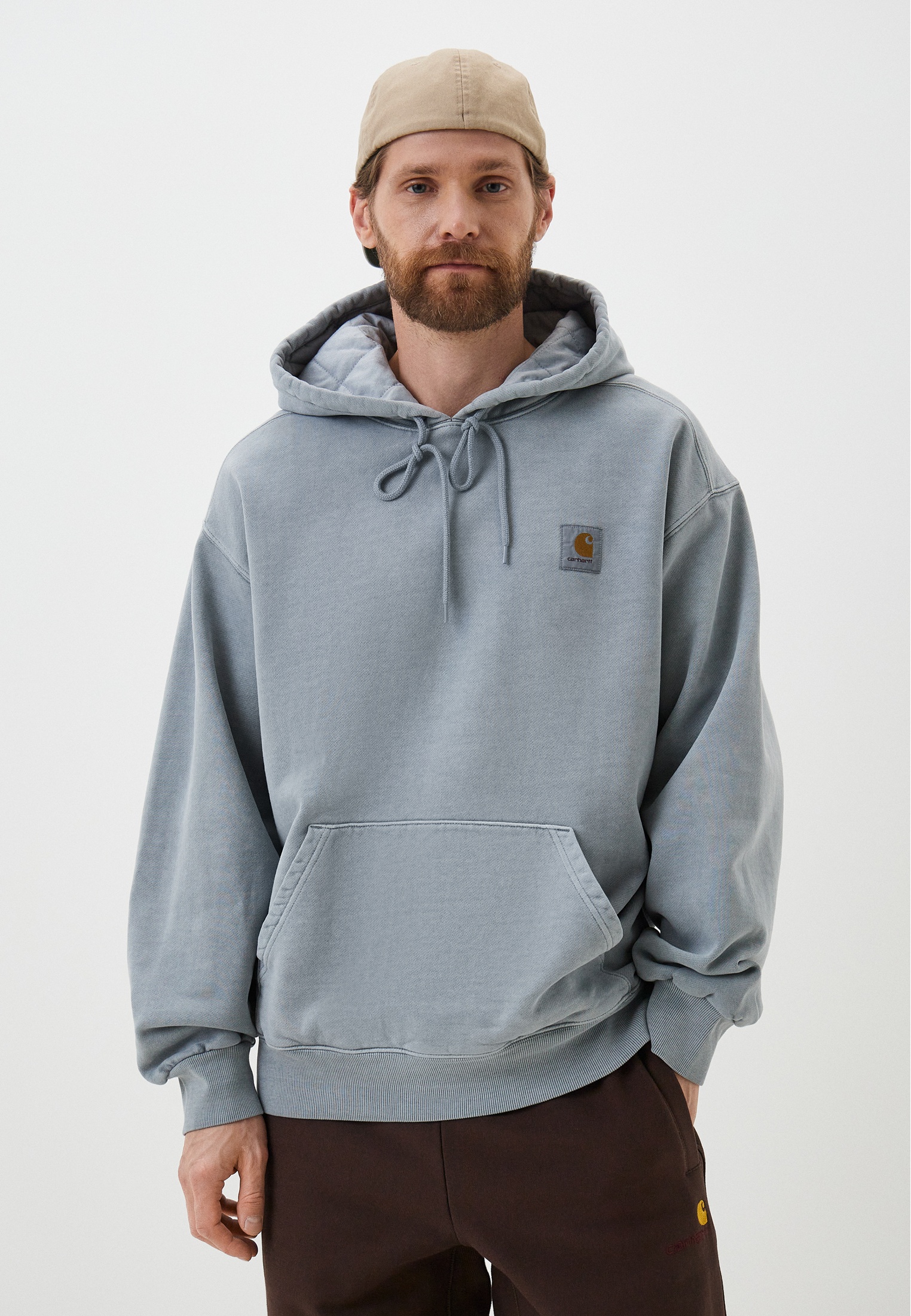 Худи Carhartt WIP, цвет: серый, RTLADC735001 — купить в интернет ...