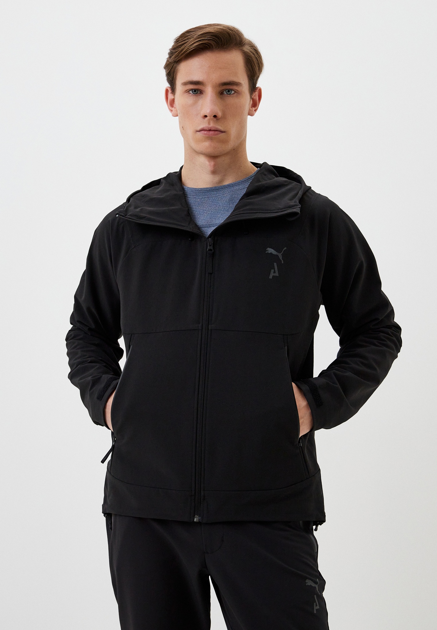 Ветровка PUMA Seasons Softshell Jacket PUMA Black, цвет: черный ...