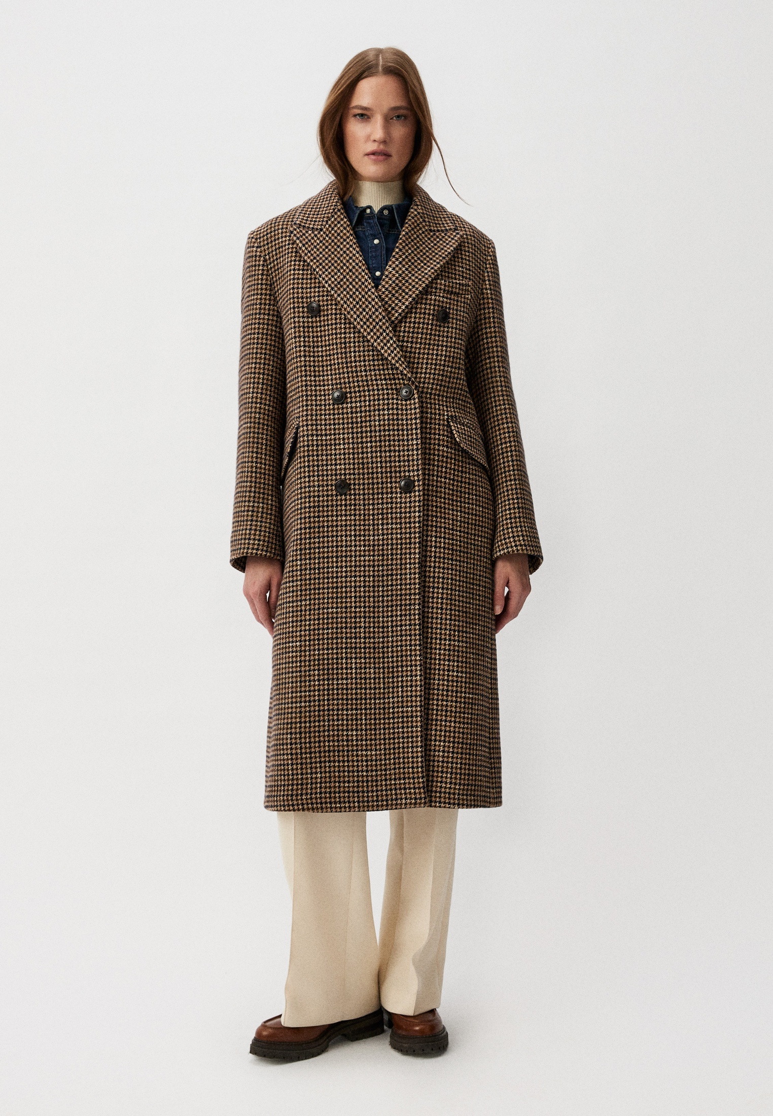 Пальто Tommy Hilfiger, цвет: коричневый, RTLADC969101 — купить в ...