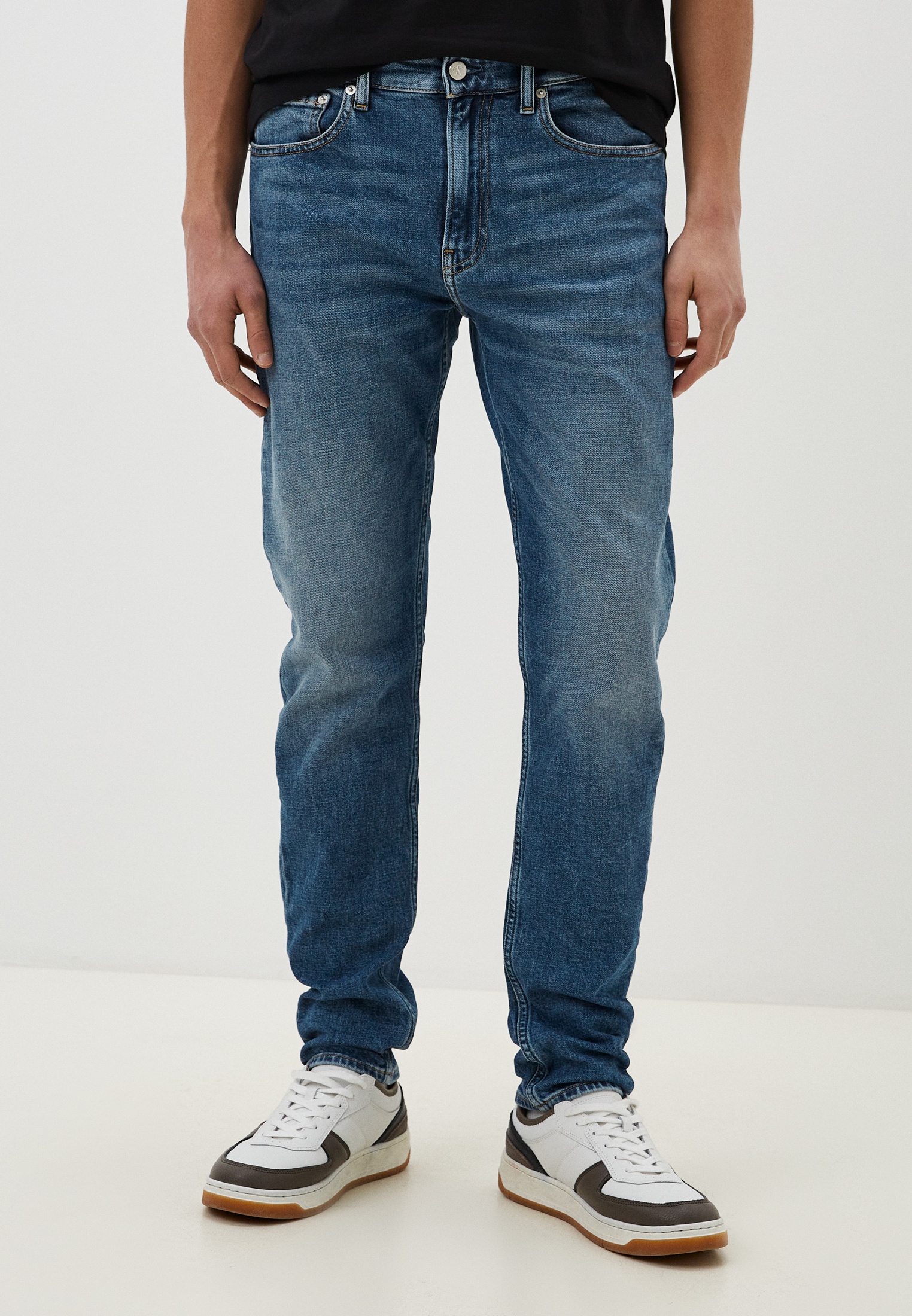 Джинсы Calvin Klein Jeans SLIM TAPER, цвет: голубой, RTLADC975701 ...