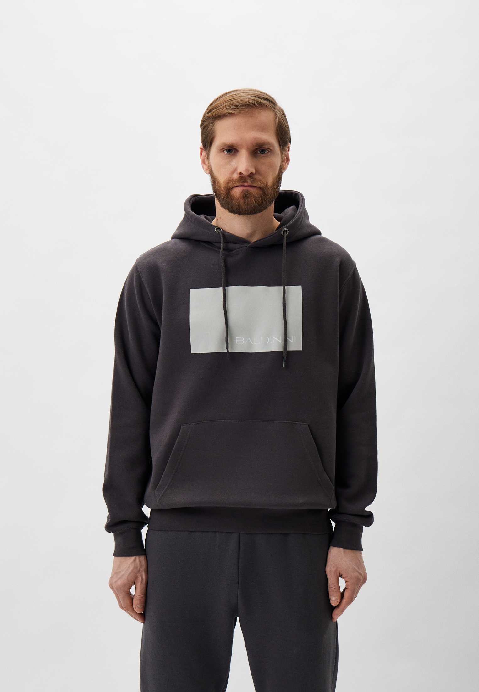 Худи Baldinini, цвет: серый, RTLADD321801 — купить в интернет-магазине ...