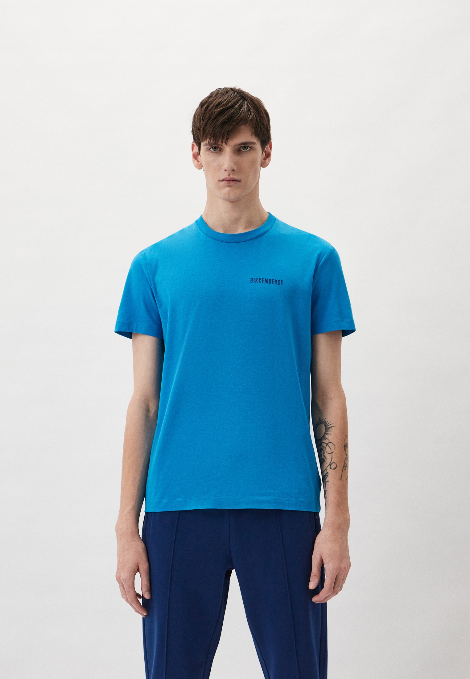 Футболка Bikkembergs, цвет: голубой, RTLADD365701 — купить в интернет ...