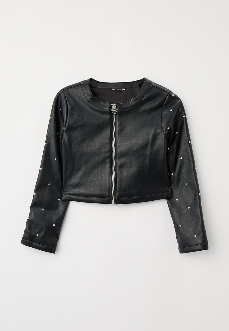 Куртка кожаная Guess, цвет: черный, RTLADD466801 — купить в интернет ...