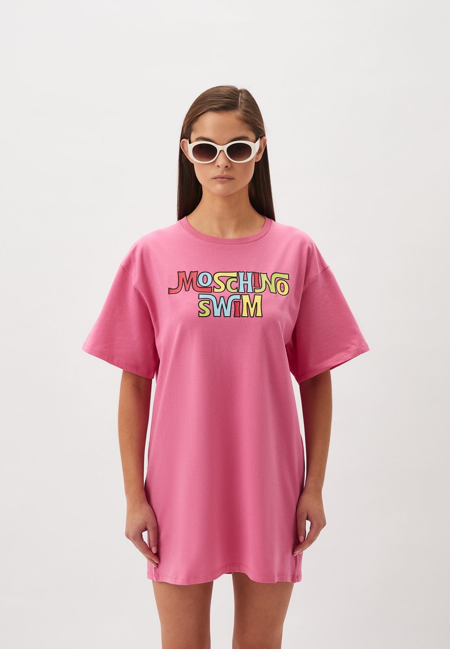 Футболка Moschino Swim, цвет: розовый, RTLADD570601 — купить в интернет ...