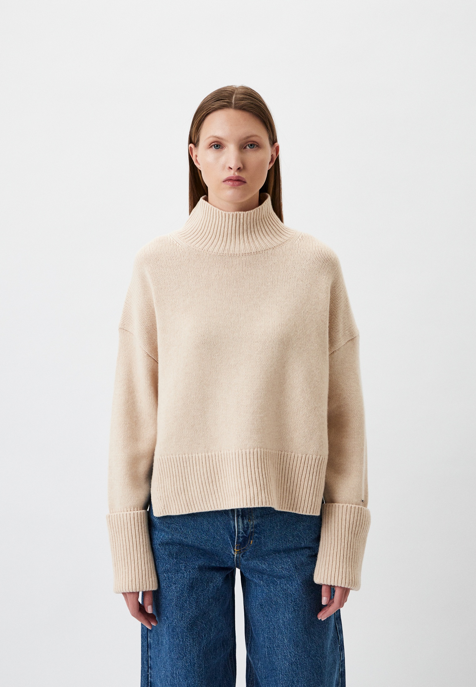 Свитер Calvin Klein, цвет: бежевый, RTLADD598101 — купить в интернет ...