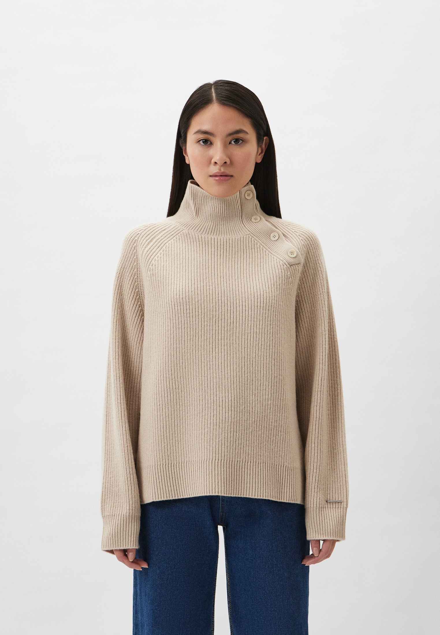 Свитер Calvin Klein, цвет: бежевый, RTLADD598201 — купить в интернет ...