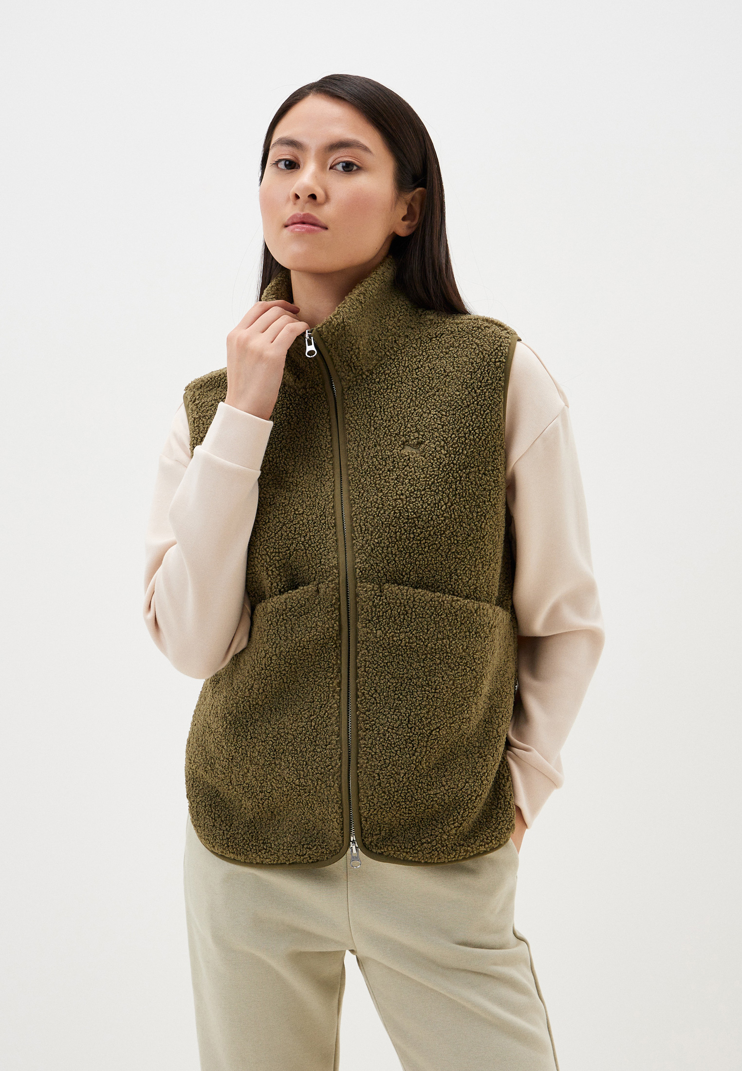 Жилет PUMA YONA Polarfleece Vest Olive Drab, цвет: хаки, RTLADD712601 ...