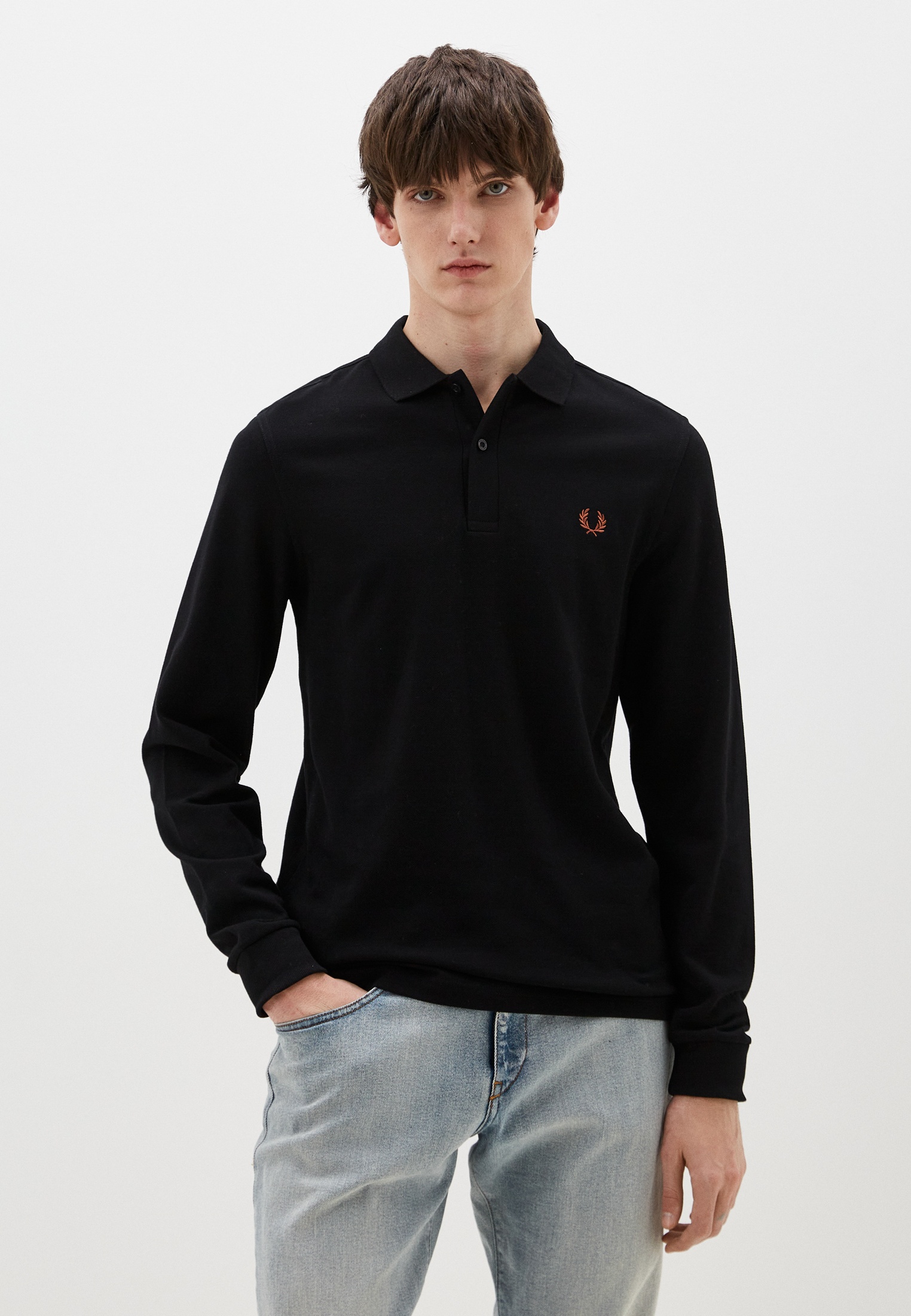 Поло Fred Perry PLAIN, цвет: черный, RTLADD738701 — купить в интернет ...