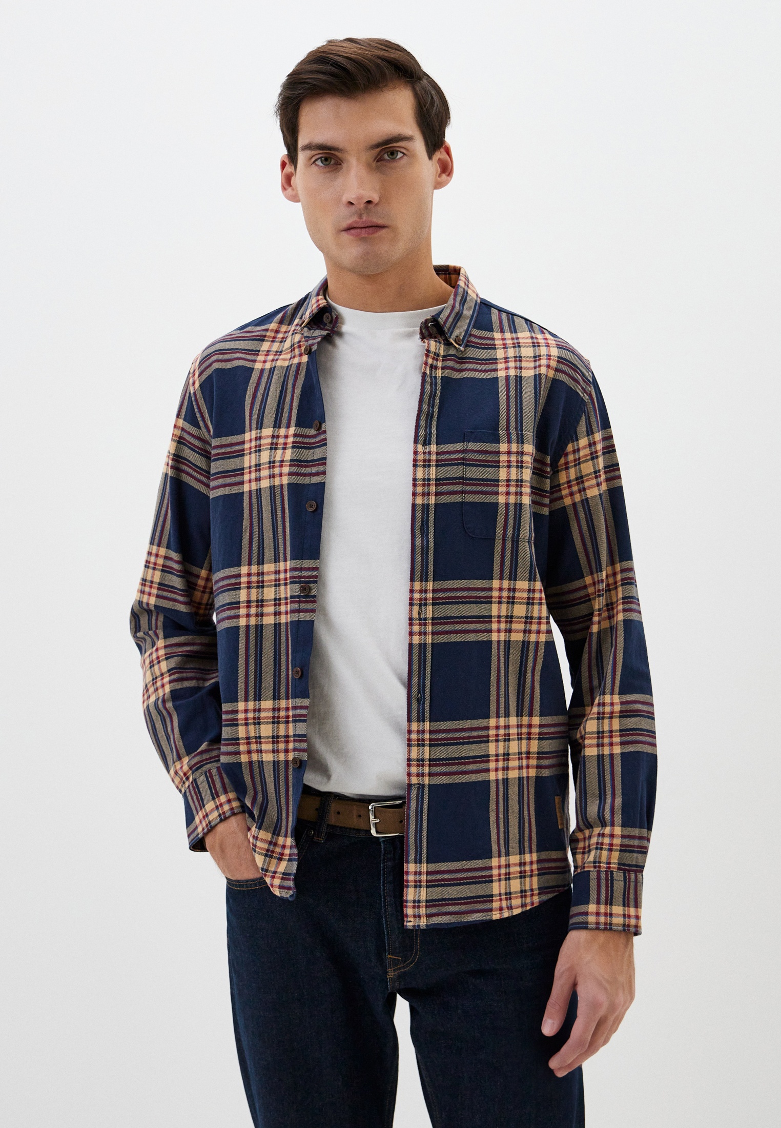 Рубашка Springfield, цвет: синий, RTLADD806401 — купить в интернет ...