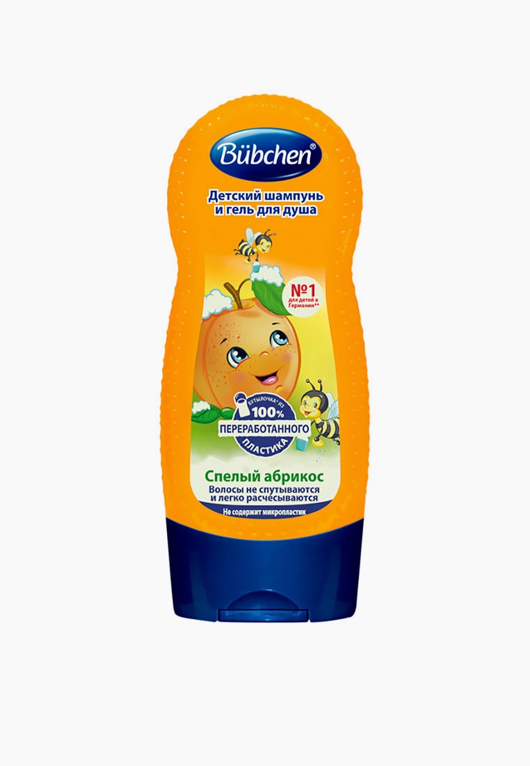 Шампунь Bubchen Спелый абрикос, 230 мл, цвет: прозрачный, RTLADD964001 ...