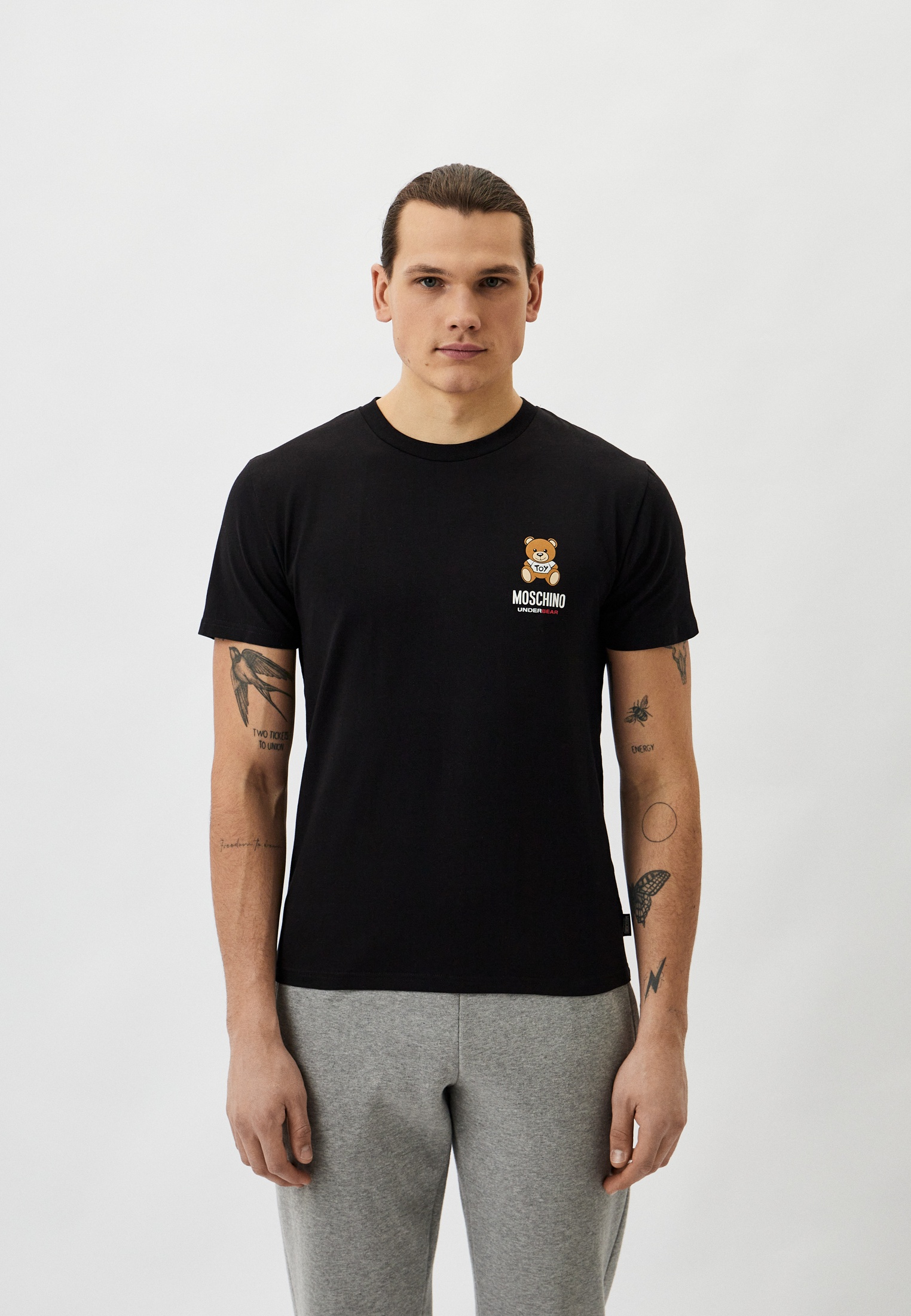 Футболка домашняя Moschino Underwear, цвет: черный, RTLADE490601 ...