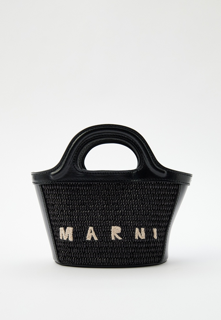 Сумка Marni, цвет: черный, RTLADE531201 — купить в интернет-магазине Lamoda