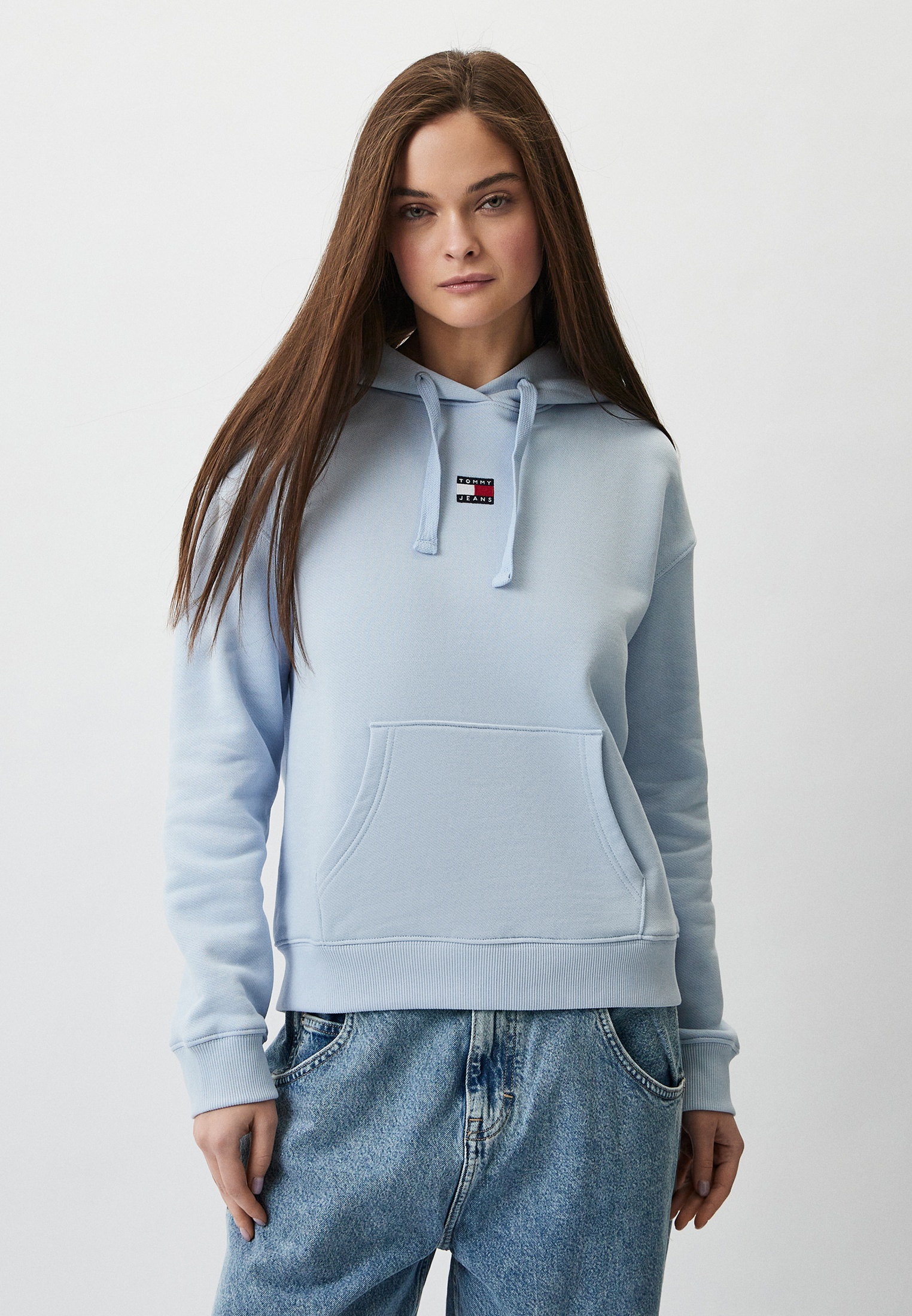 Худи Tommy Jeans, цвет: голубой, RTLADE559301 — купить в интернет ...
