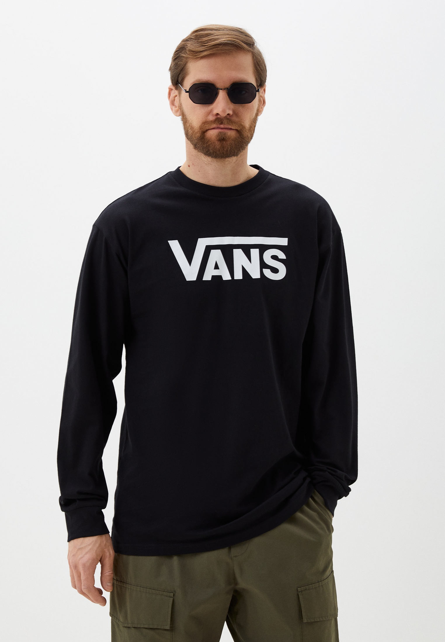 Лонгслив Vans, цвет: черный, RTLADE621403 — купить в интернет-магазине ...