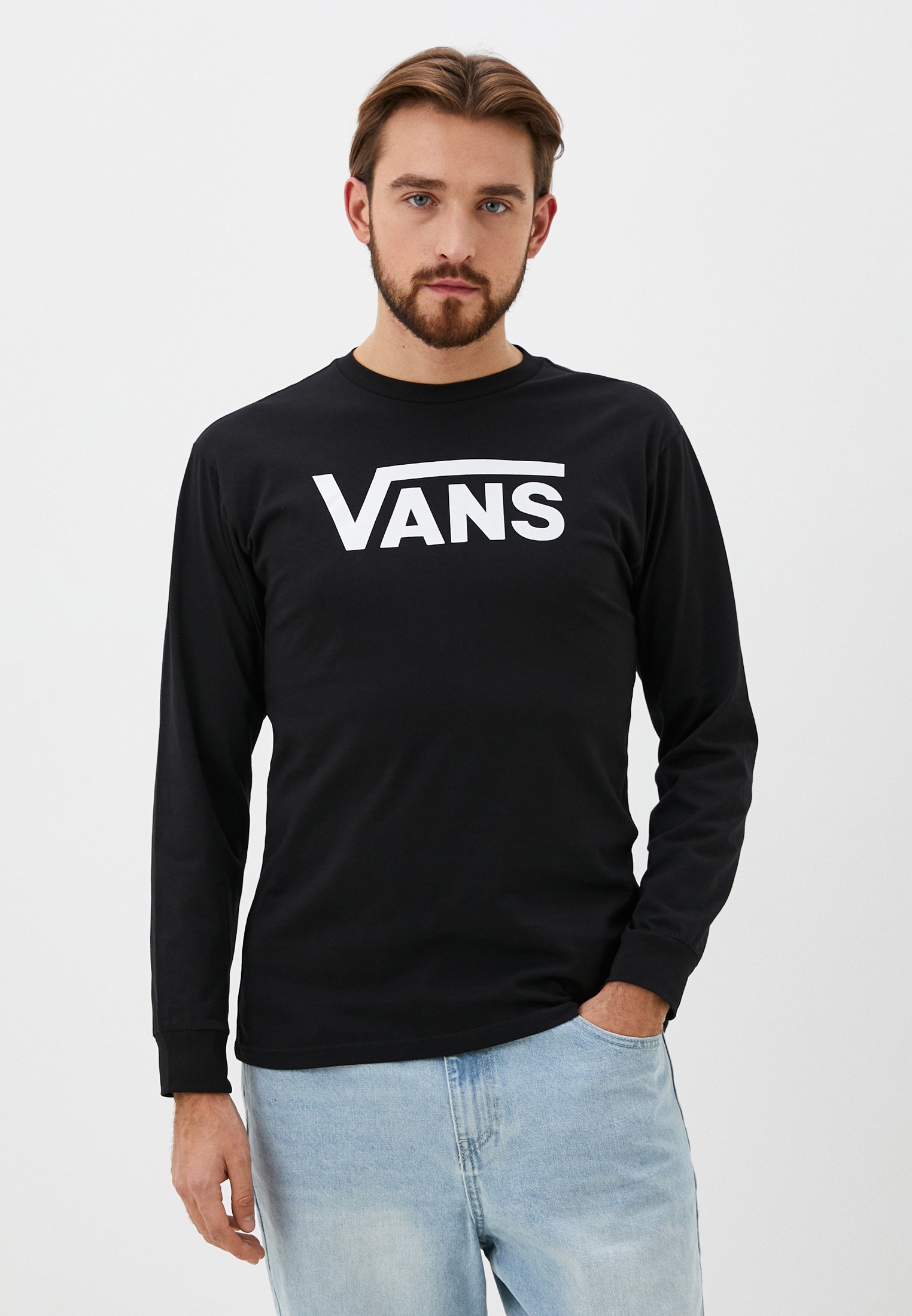 Лонгслив Vans, цвет: черный, RTLADE621402 — купить в интернет-магазине ...