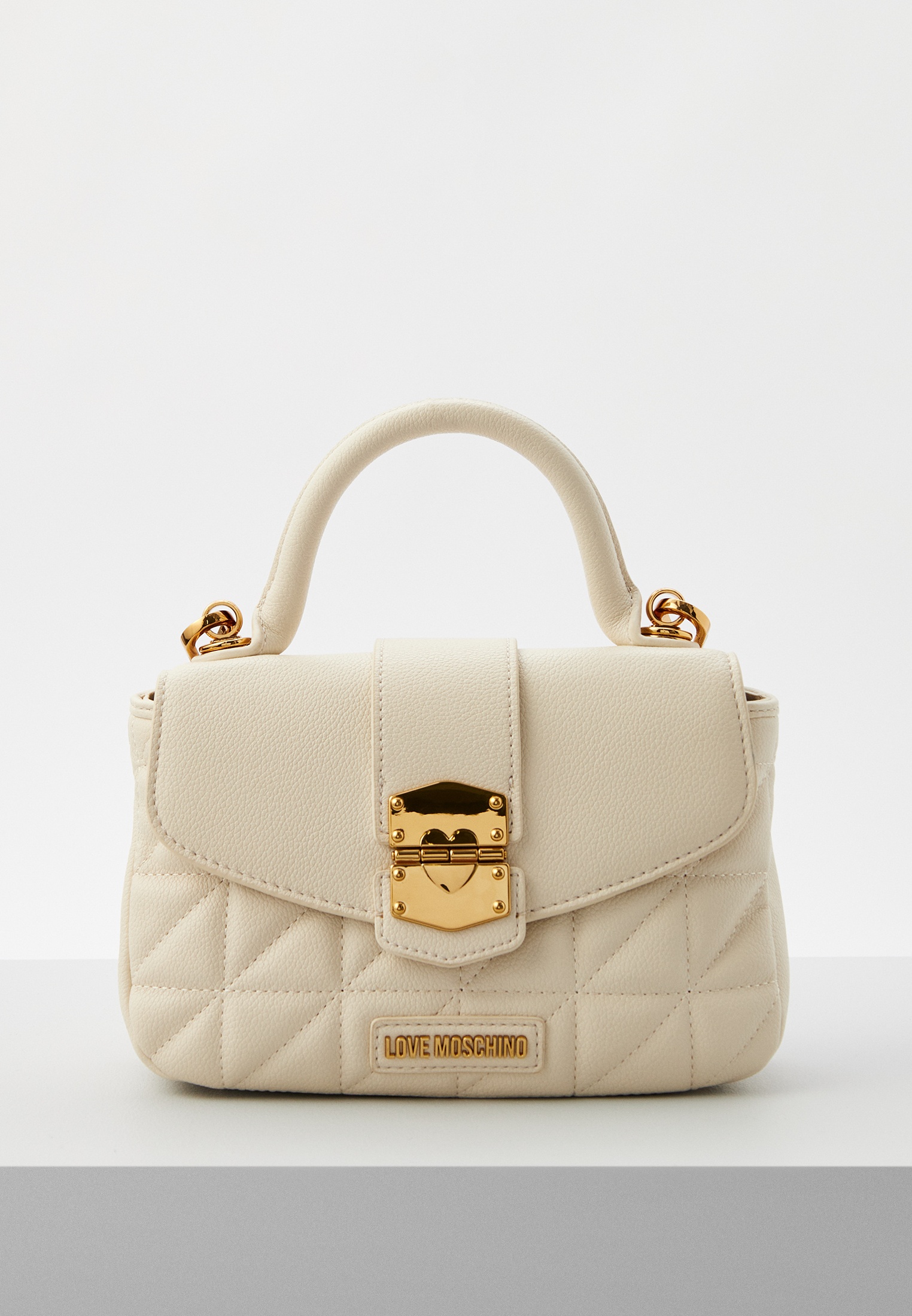 Сумка Love Moschino, цвет: бежевый, RTLADE825101 — купить в интернет ...