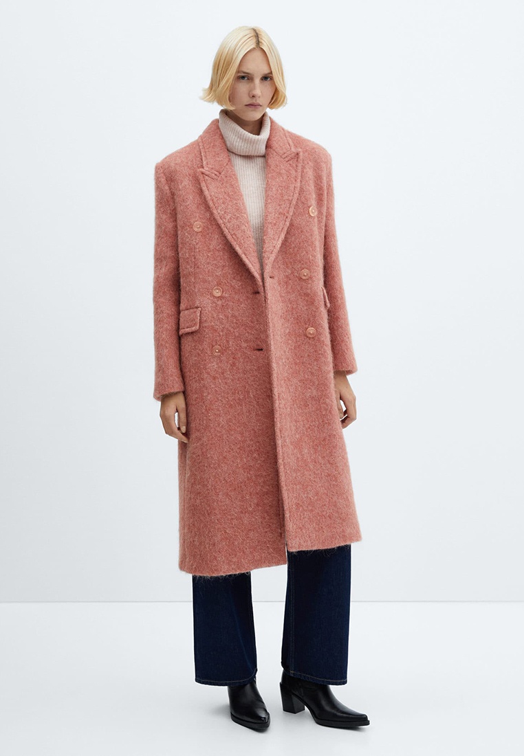 Пальто Mango BEAUTY, цвет: розовый, RTLADE962101 — купить в интернет ...
