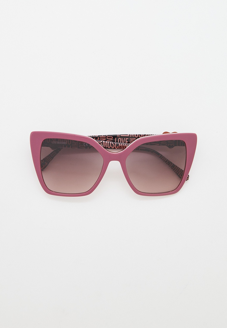 Очки солнцезащитные Love Moschino MOL067/S MU1, цвет: фиолетовый ...