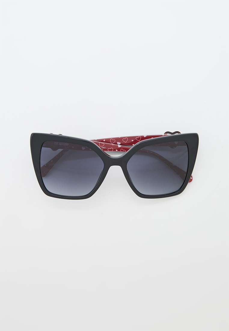 Очки солнцезащитные Love Moschino MOL067/S 807, цвет: черный ...