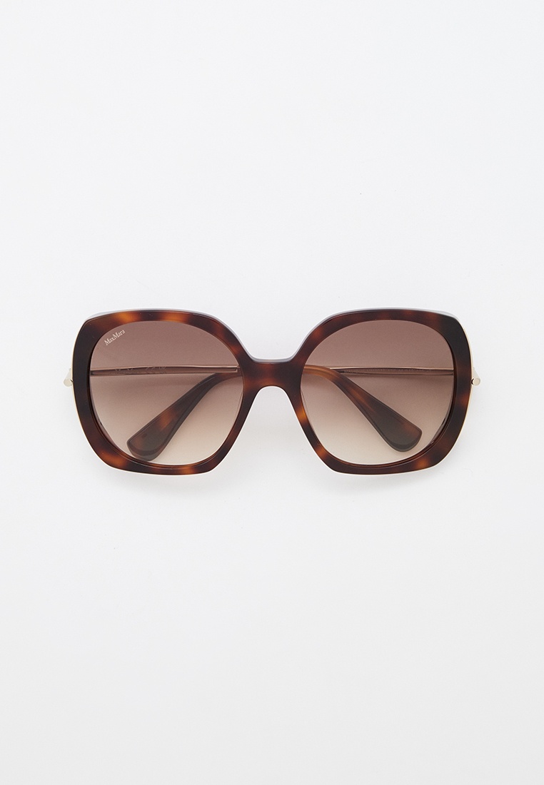 Очки солнцезащитные Max Mara MM 0079 52F, цвет: коричневый ...