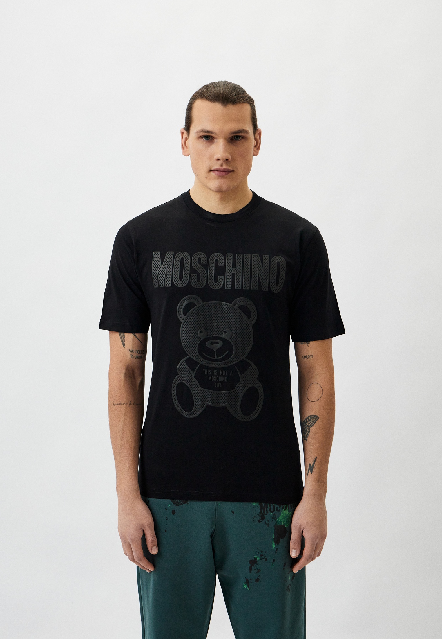 Футболка Moschino Couture, цвет: черный, RTLADF044401 — купить в ...
