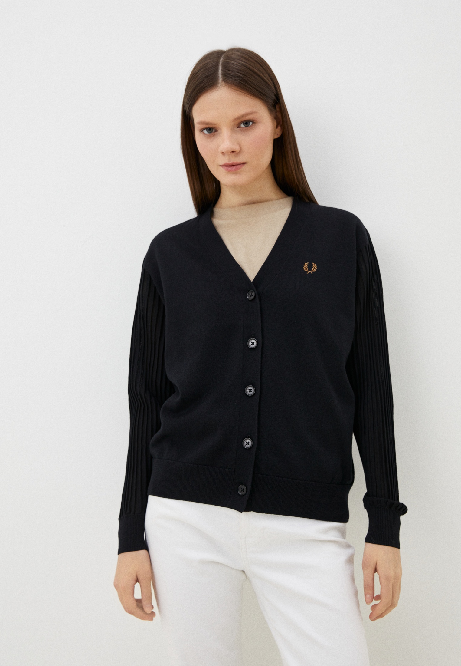 Кардиган Fred Perry, цвет: черный, RTLADF394601 — купить в интернет ...