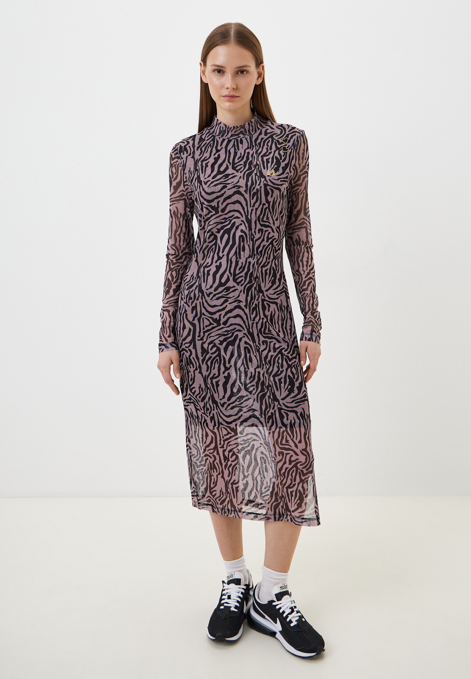 Платье Fred Perry, цвет: фиолетовый, RTLADF395701 — купить в интернет ...