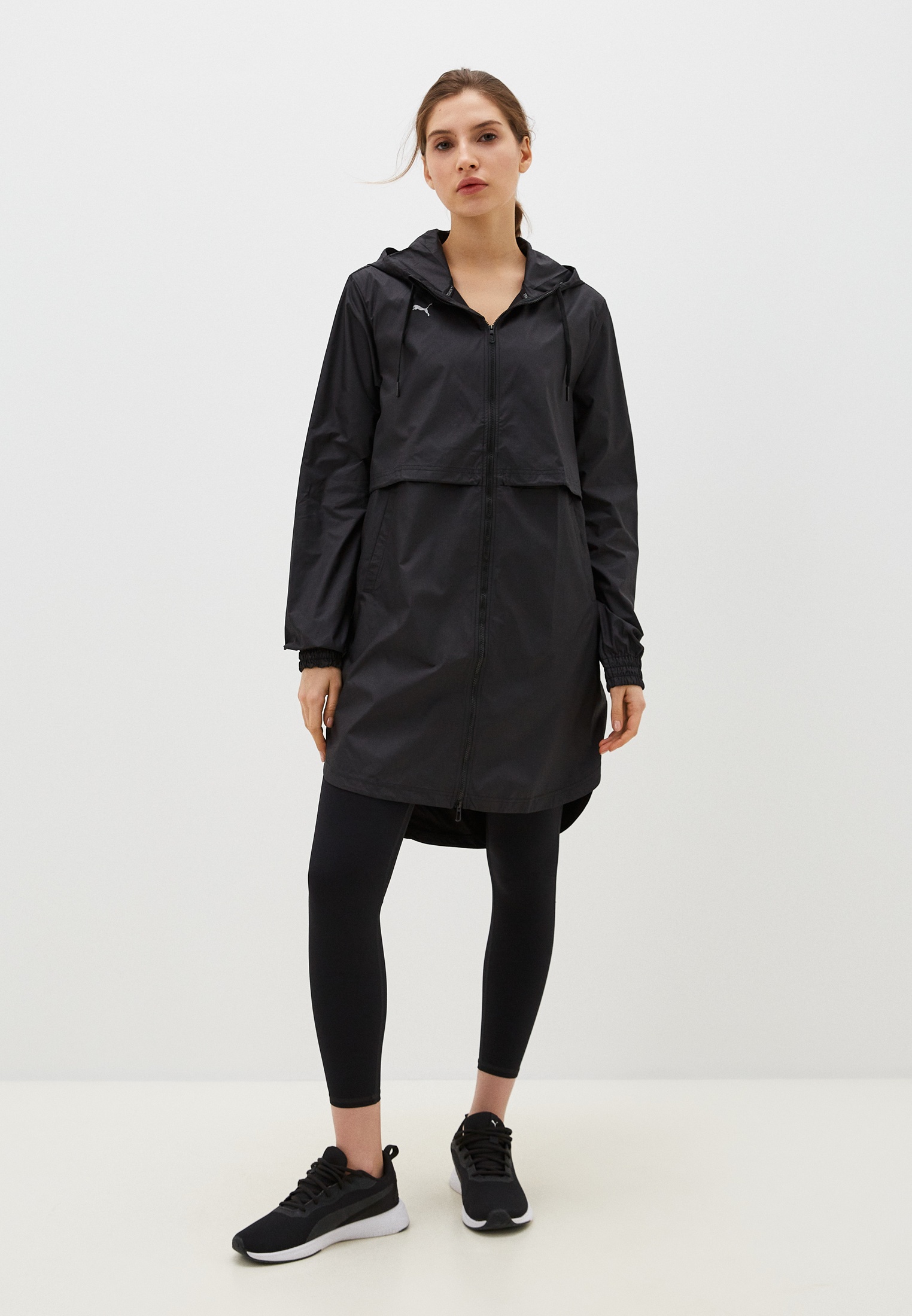 Ветровка PUMA Modest Activewear FZ Rain Jacket Puma Bl, цвет черный