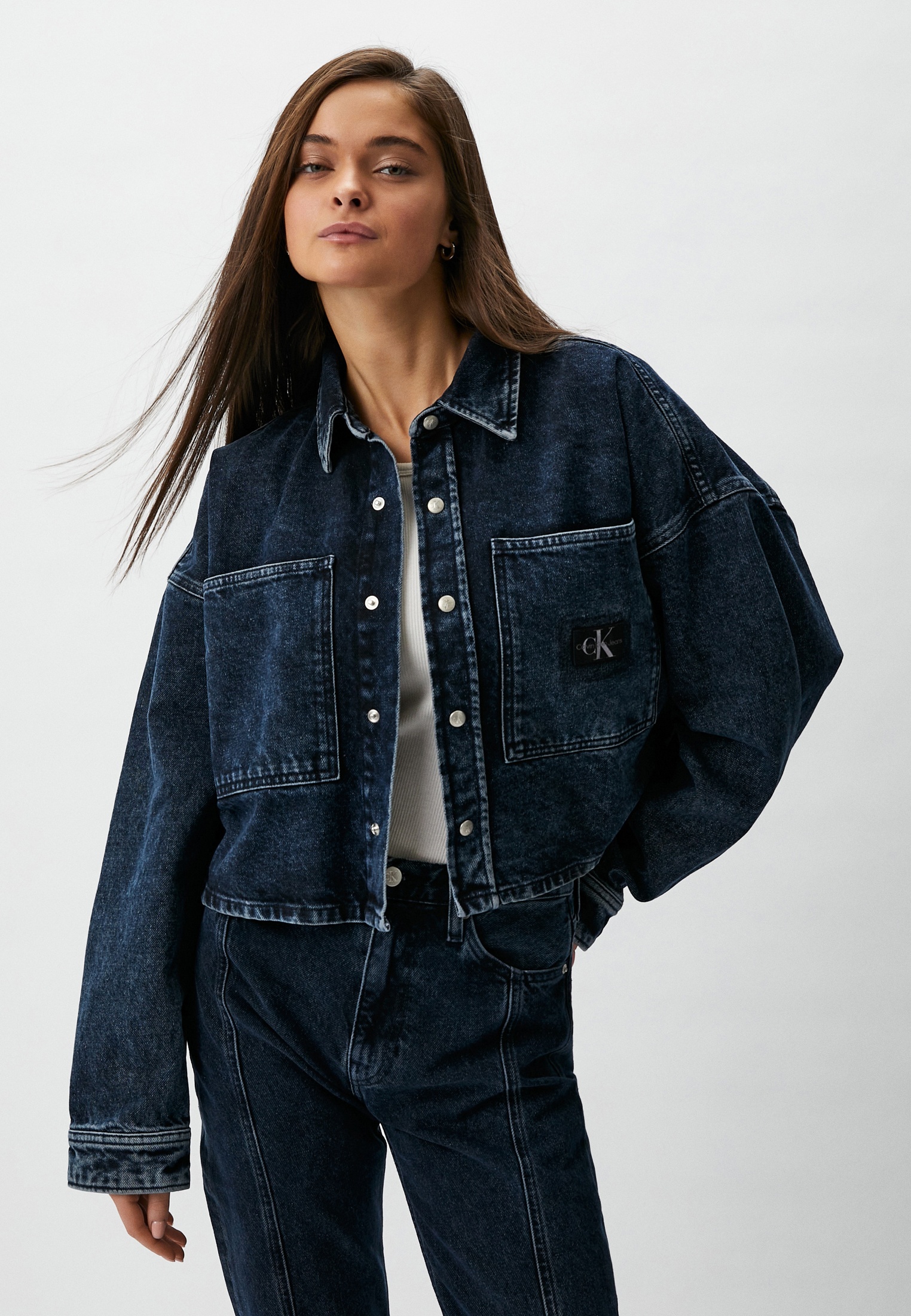 Куртка джинсовая Calvin Klein Jeans, цвет: синий, RTLADF726901 — купить ...