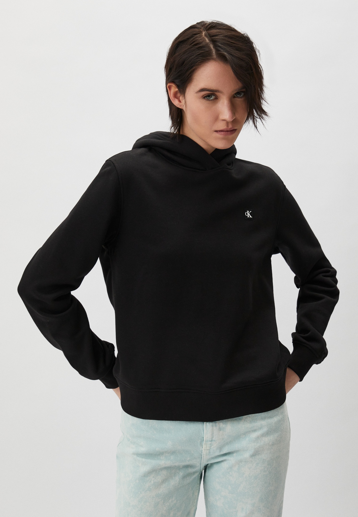 Худи Calvin Klein Jeans, цвет: черный, RTLADF729701 — купить в интернет ...