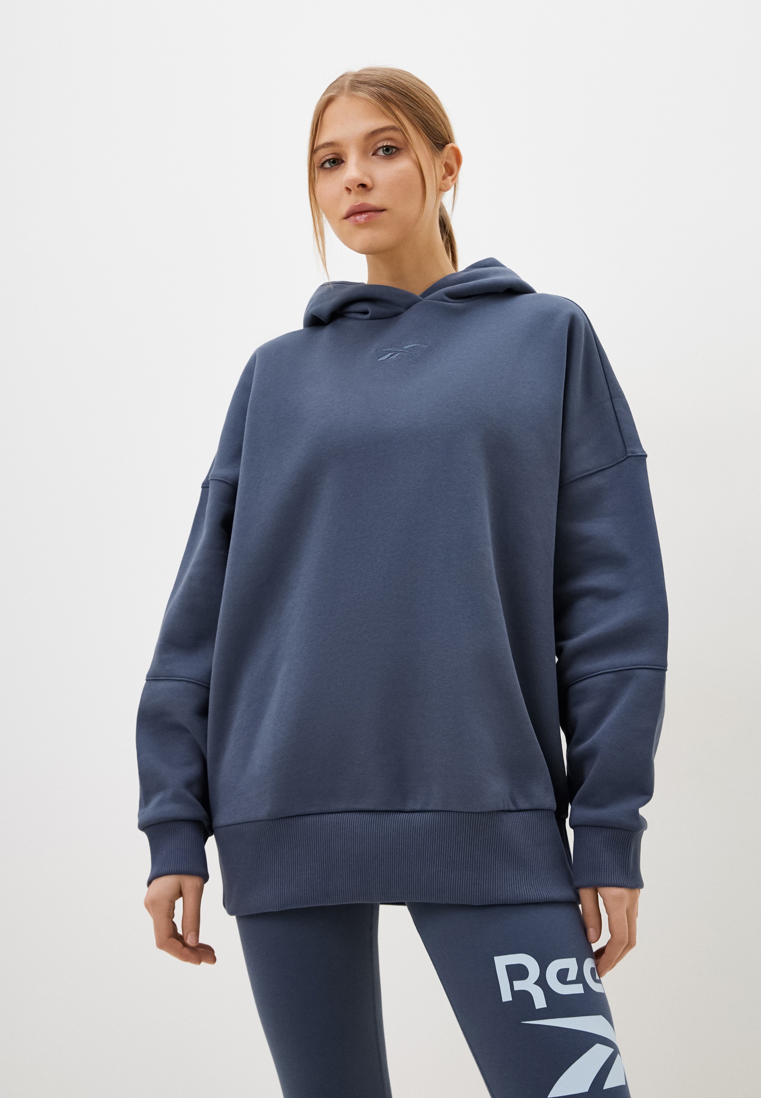 Худи Reebok LUX OVERSIZED HOODIE, цвет: серый, RTLADF896901 — купить в ...