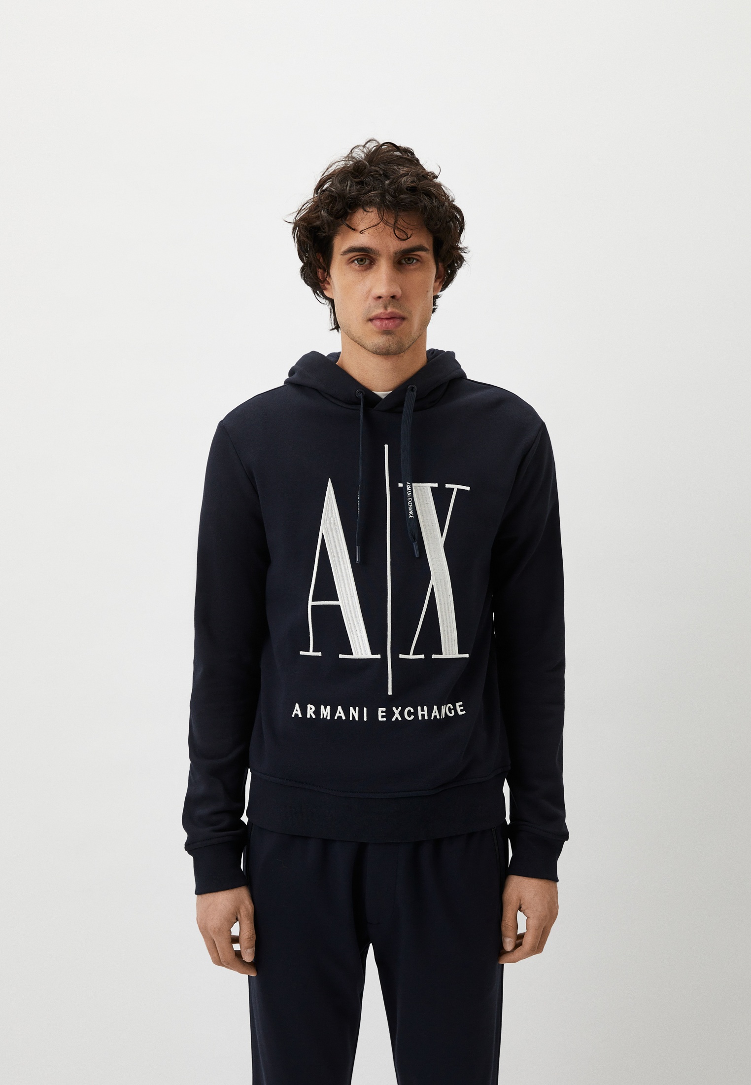 Худи Armani Exchange, цвет: синий, RTLADF949801 — купить в интернет ...