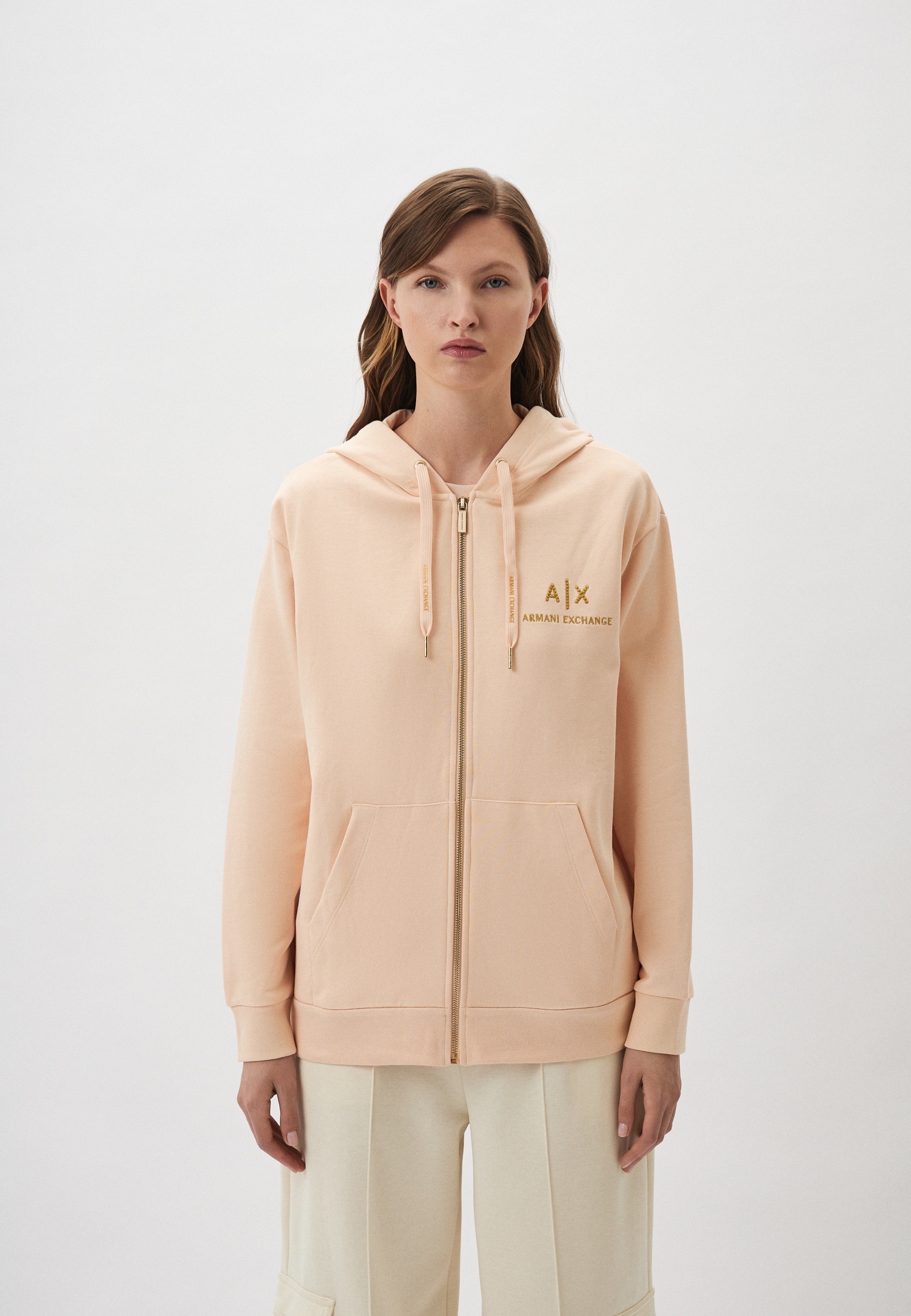 Толстовка Armani Exchange, цвет: бежевый, RTLADF959201 — купить в ...