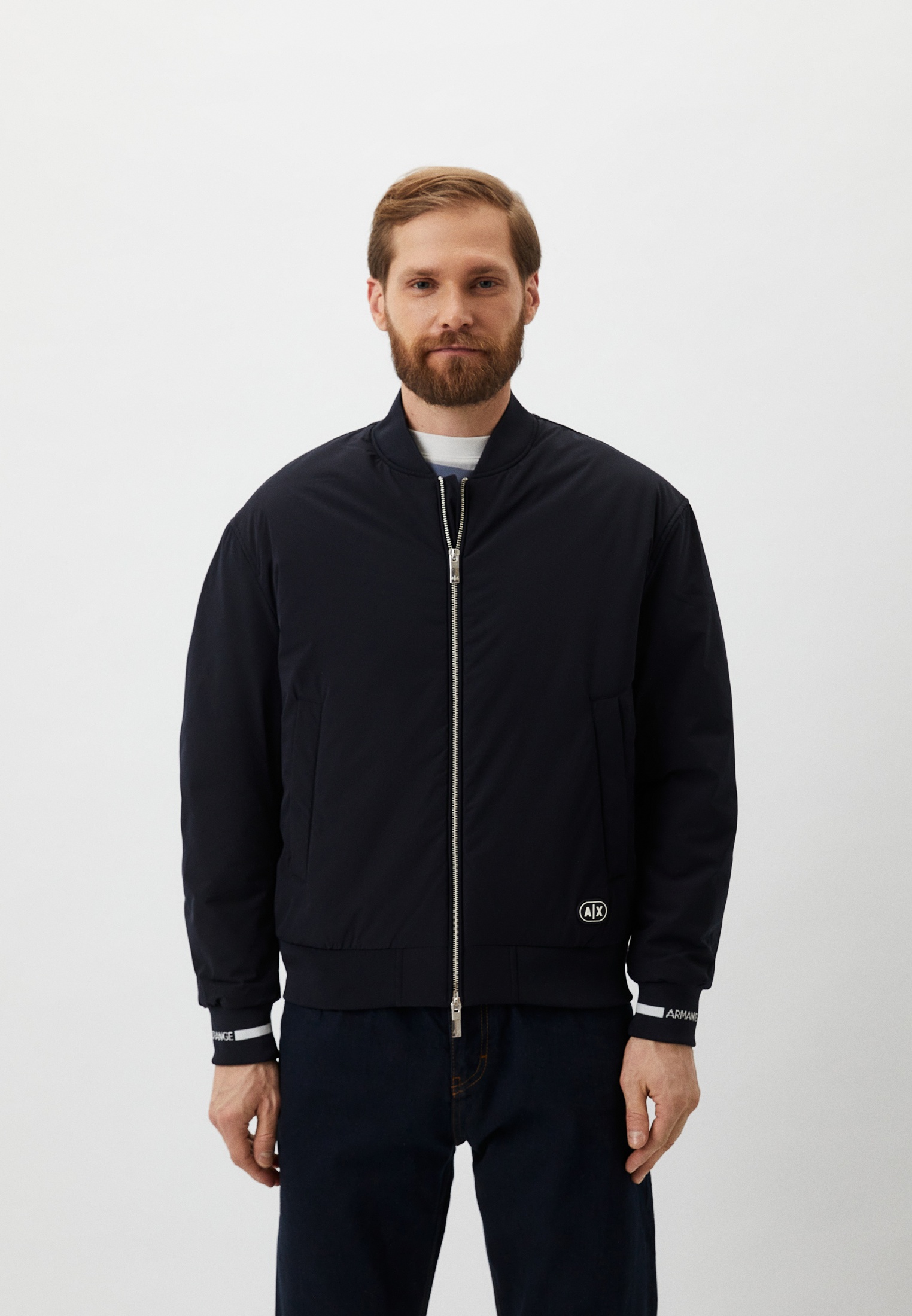 Куртка утепленная Armani Exchange, цвет: синий, RTLADF961201 — купить в ...