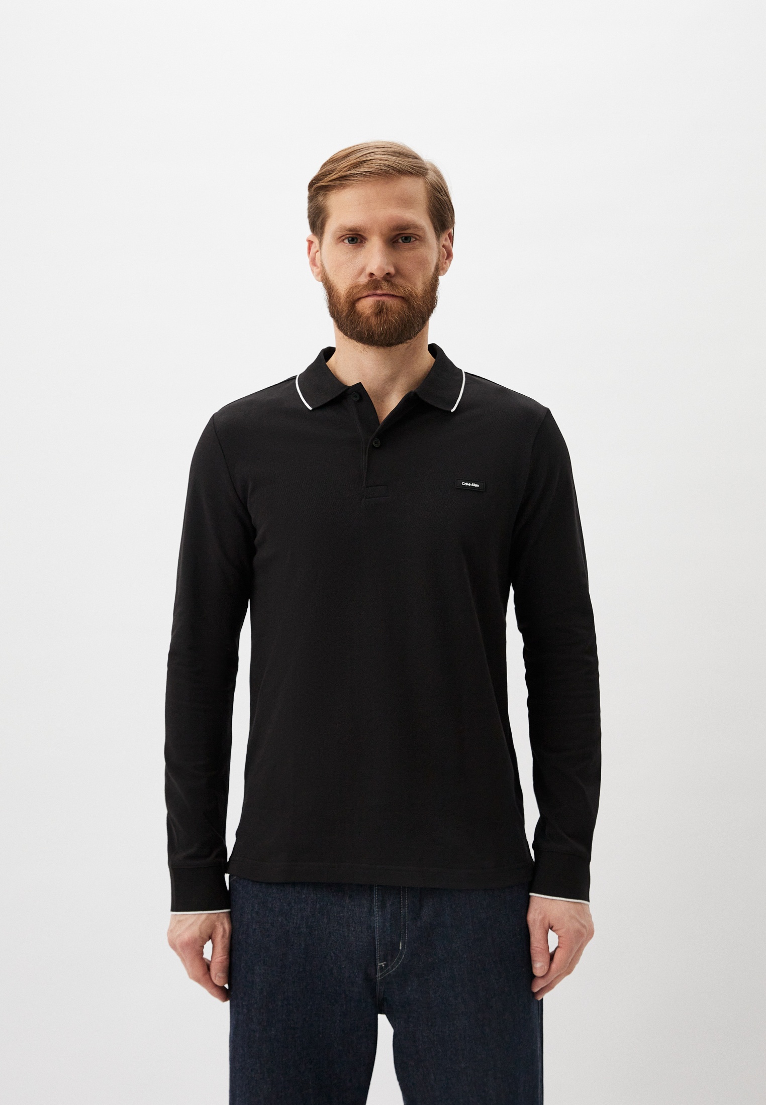 Поло Calvin Klein, цвет: черный, RTLADF964601 — купить в интернет ...