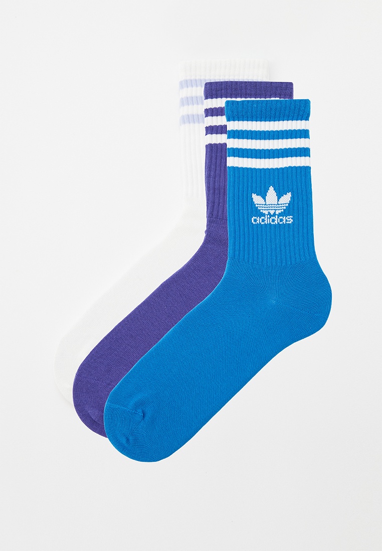 Носки 3 пары adidas Originals CREW SOCK 3STR, цвет: белый, RTLADG301601 ...