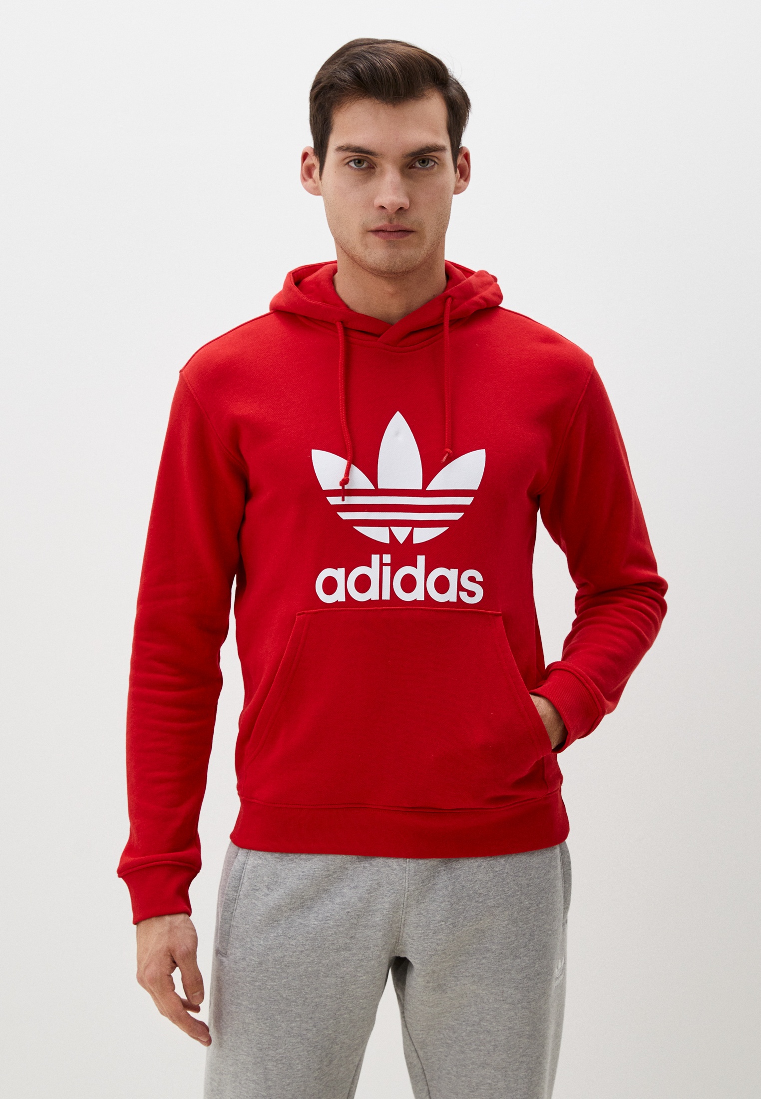 Худи adidas Originals TREFOIL HOODY, цвет: красный, RTLADG644801 ...
