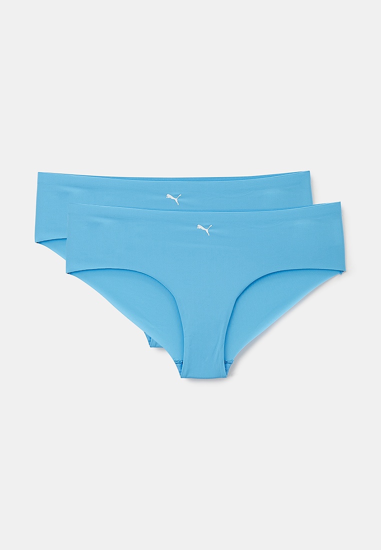Трусы 2 шт. PUMA PUMA WOMEN SEAMLESS HIPSTER 2P PACK, цвет: голубой ...